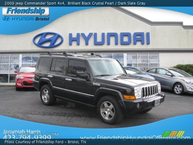 2009 Jeep Commander Sport 4x4 in Brilliant Black Crystal Pearl