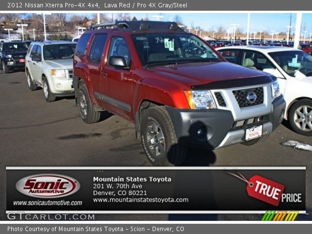 2012 Nissan Xterra Pro-4X 4x4 in Lava Red