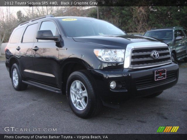 2012 Toyota Sequoia SR5 4WD in Black