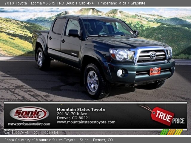 2010 Toyota Tacoma V6 SR5 TRD Double Cab 4x4 in Timberland Mica