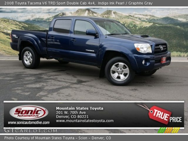 2008 Toyota Tacoma V6 TRD Sport Double Cab 4x4 in Indigo Ink Pearl