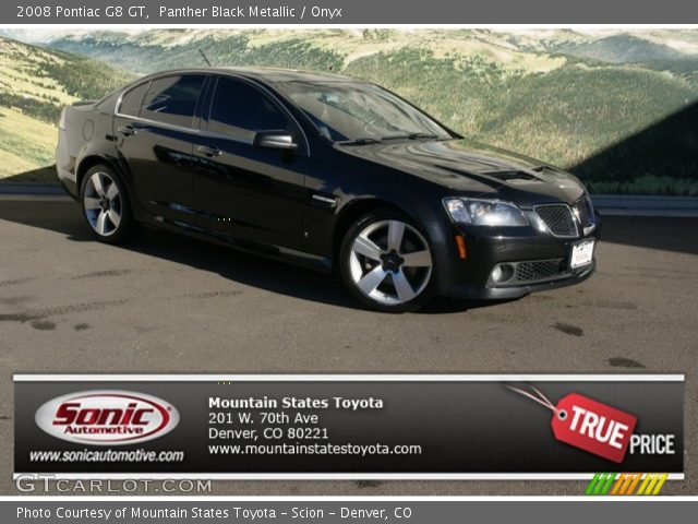 2008 Pontiac G8 GT in Panther Black Metallic