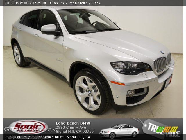 2013 BMW X6 xDrive50i in Titanium Silver Metallic