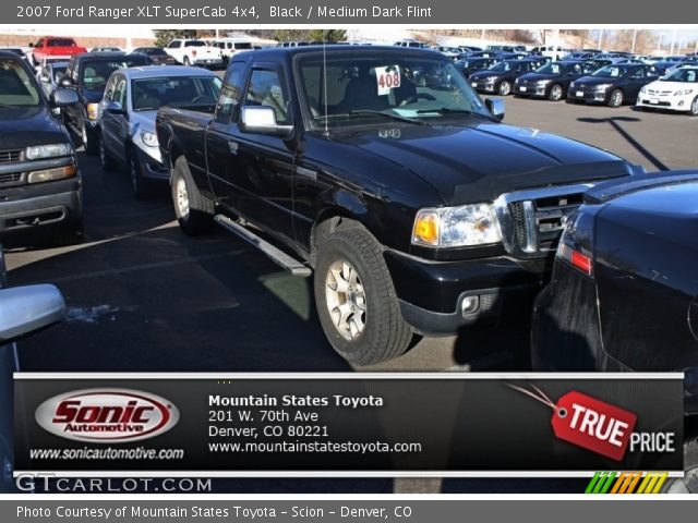 2007 Ford Ranger XLT SuperCab 4x4 in Black