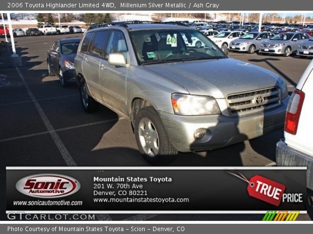 2006 Toyota Highlander Limited 4WD in Millenium Silver Metallic