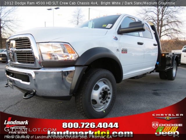 2012 Dodge Ram 4500 HD SLT Crew Cab Chassis 4x4 in Bright White