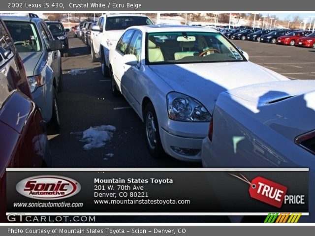 2002 Lexus LS 430 in Crystal White