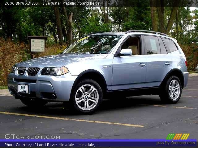 2006 BMW X3 3.0i in Blue Water Metallic