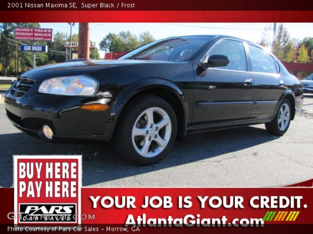 2001 Nissan Maxima SE in Super Black