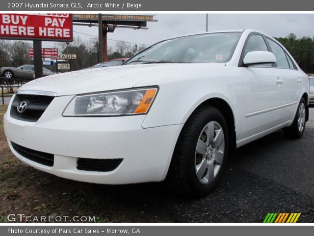 2007 Hyundai Sonata GLS in Arctic White