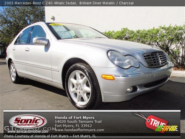 2003 Mercedes-Benz C 240 4Matic Sedan in Brilliant Silver Metallic