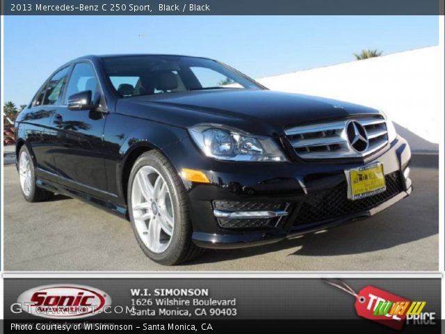 2013 Mercedes-Benz C 250 Sport in Black