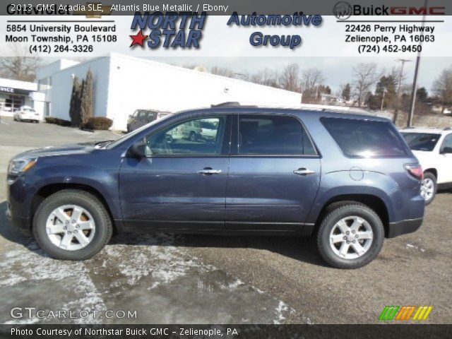 2013 GMC Acadia SLE in Atlantis Blue Metallic