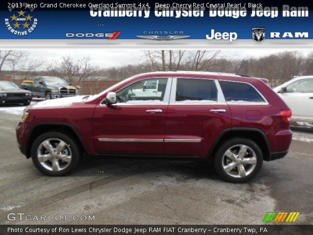 2013 Jeep Grand Cherokee Overland Summit 4x4 in Deep Cherry Red Crystal Pearl