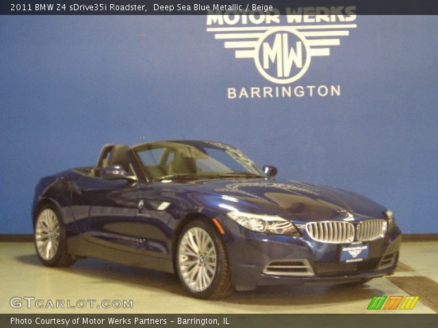 2011 BMW Z4 sDrive35i Roadster in Deep Sea Blue Metallic