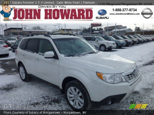 2013 Subaru Forester 2.5 X Limited in Satin White Pearl