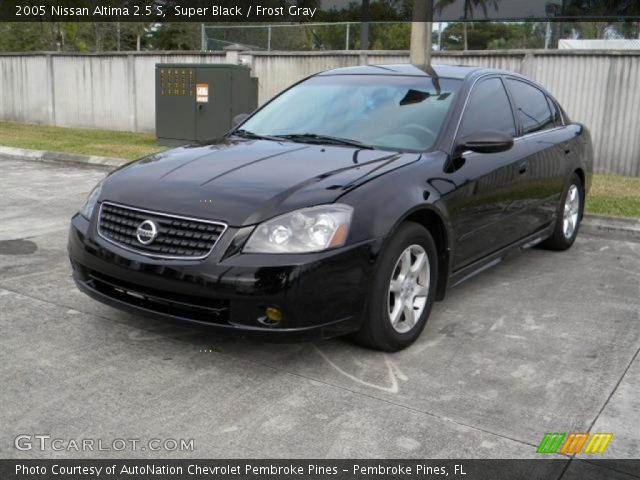 2005 Nissan Altima 2.5 S in Super Black