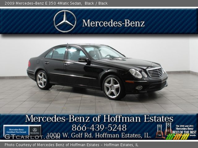 2009 Mercedes-Benz E 350 4Matic Sedan in Black