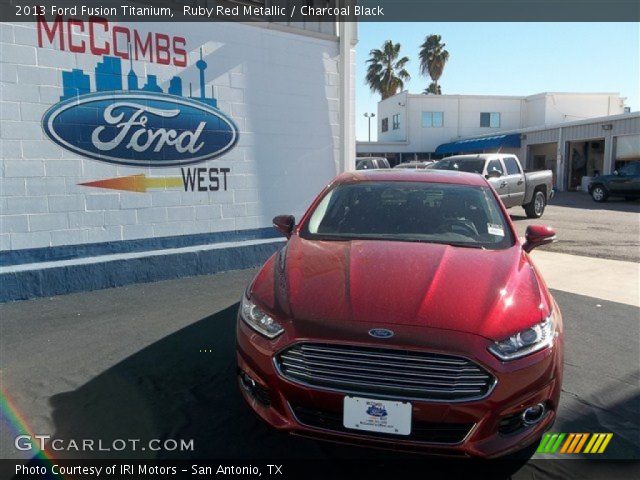 2013 Ford Fusion Titanium in Ruby Red Metallic
