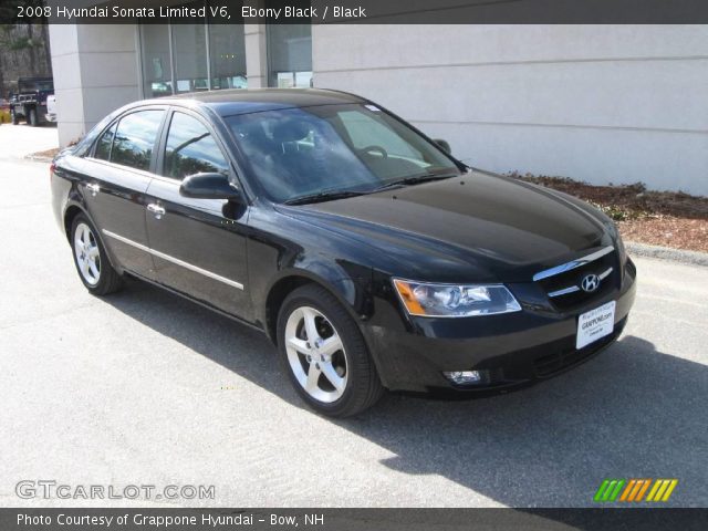 2008 Hyundai Sonata Limited V6 in Ebony Black