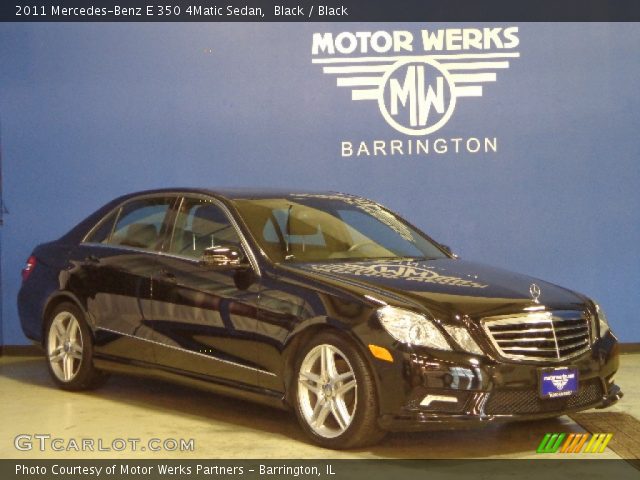 2011 Mercedes-Benz E 350 4Matic Sedan in Black