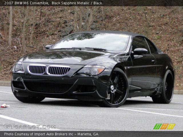 2007 BMW M6 Convertible in Black Sapphire Metallic