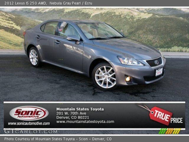 2012 Lexus IS 250 AWD in Nebula Gray Pearl