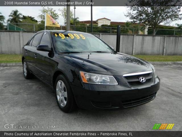 2008 Hyundai Sonata GLS V6 in Deepwater Blue