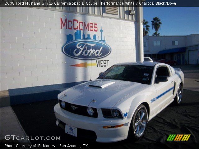 2008 Ford Mustang GT/CS California Special Coupe in Performance White