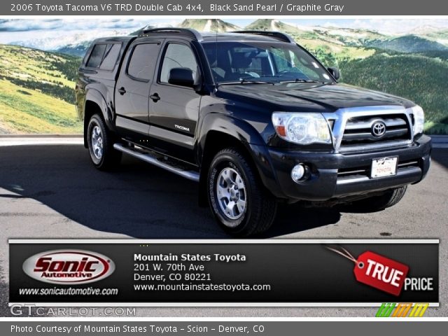 2006 Toyota Tacoma V6 TRD Double Cab 4x4 in Black Sand Pearl