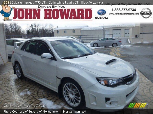 2011 Subaru Impreza WRX STi in Satin White Pearl