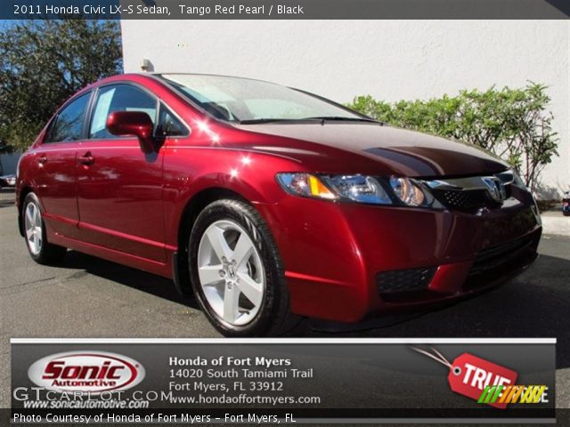 2011 Honda Civic LX-S Sedan in Tango Red Pearl