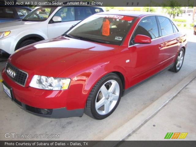 2003 Audi A4 3.0 quattro Sedan in Amulet Red
