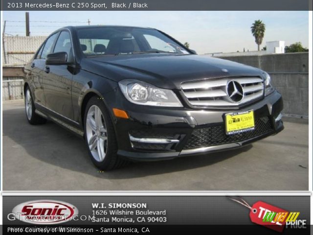 2013 Mercedes-Benz C 250 Sport in Black