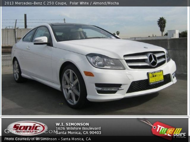 2013 Mercedes-Benz C 250 Coupe in Polar White