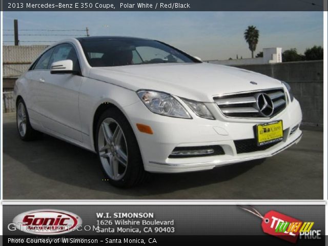 2013 Mercedes-Benz E 350 Coupe in Polar White