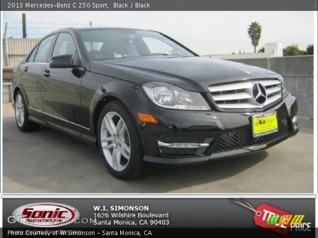 2013 Mercedes-Benz C 250 Sport in Black
