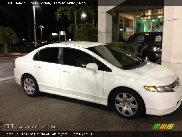 2008 Honda Civic LX Sedan in Taffeta White