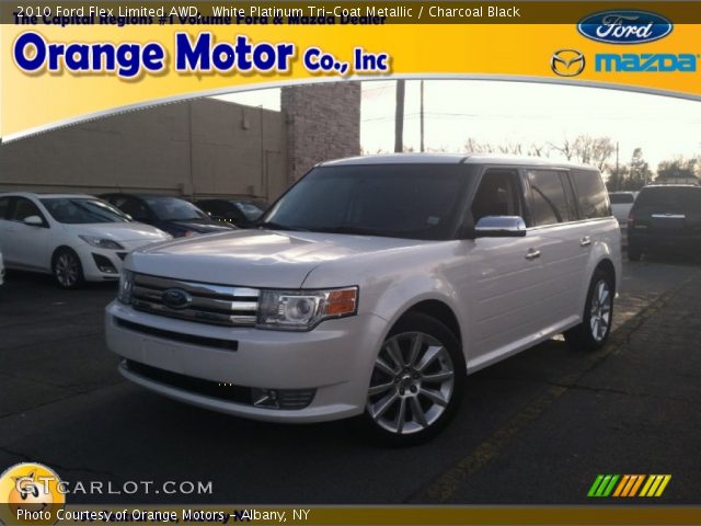 2010 Ford Flex Limited AWD in White Platinum Tri-Coat Metallic