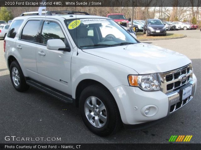 2010 Ford Escape Hybrid 4WD in White Suede