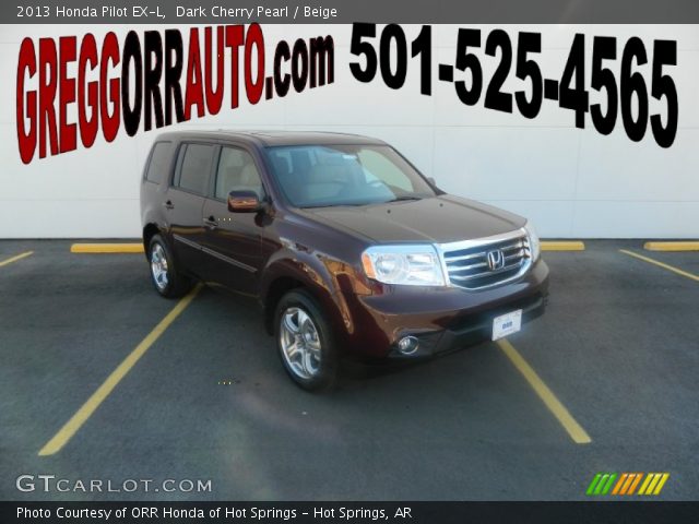 2013 Honda Pilot EX-L in Dark Cherry Pearl