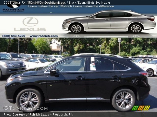 2013 Lexus RX 450h AWD in Obsidian Black