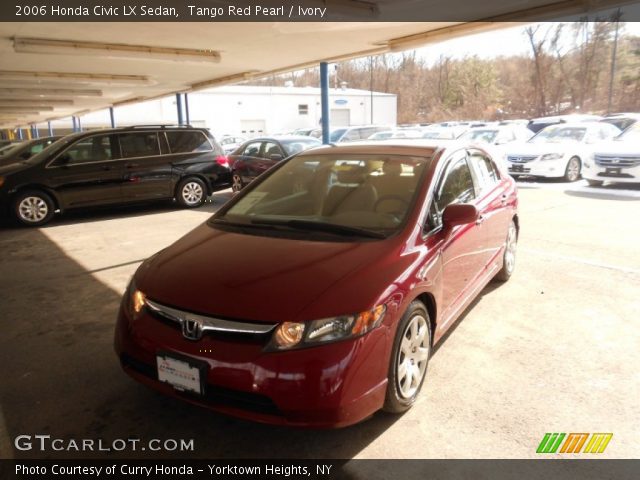 2006 Honda Civic LX Sedan in Tango Red Pearl