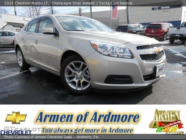 2013 Chevrolet Malibu LT in Champagne Silver Metallic
