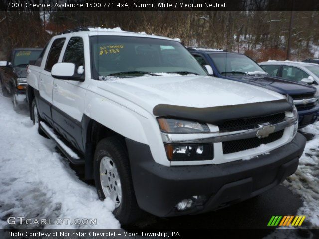 2003 Chevrolet Avalanche 1500 Z71 4x4 in Summit White