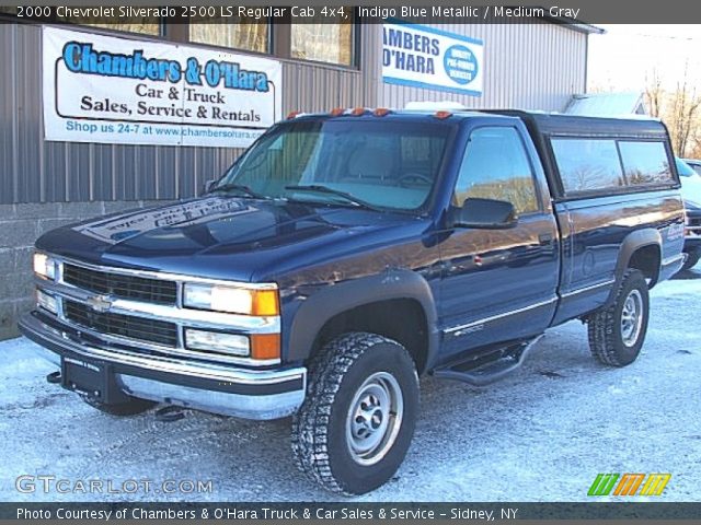 2000 Chevrolet Silverado 2500 LS Regular Cab 4x4 in Indigo Blue Metallic