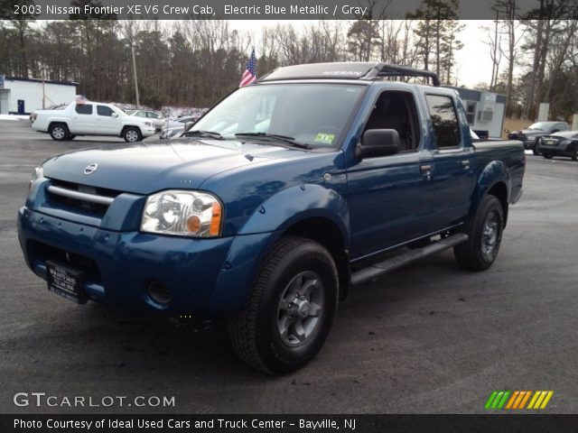 2003 Nissan Frontier XE V6 Crew Cab in Electric Blue Metallic