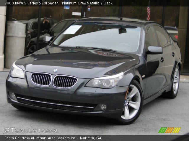 2008 BMW 5 Series 528i Sedan in Platinum Grey Metallic