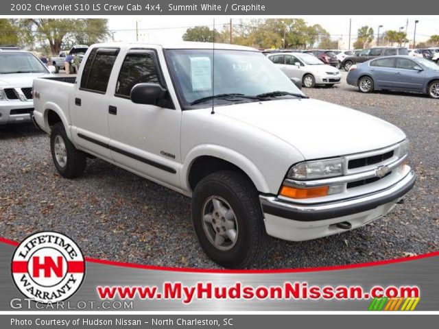2002 Chevrolet S10 LS Crew Cab 4x4 in Summit White