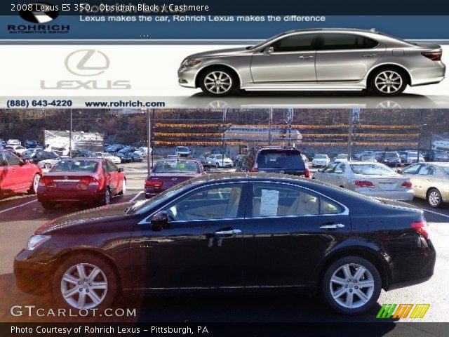 2008 Lexus ES 350 in Obsidian Black